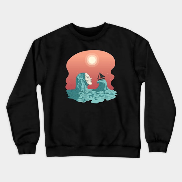 Sea Ghost Crewneck Sweatshirt by EarlAdrian